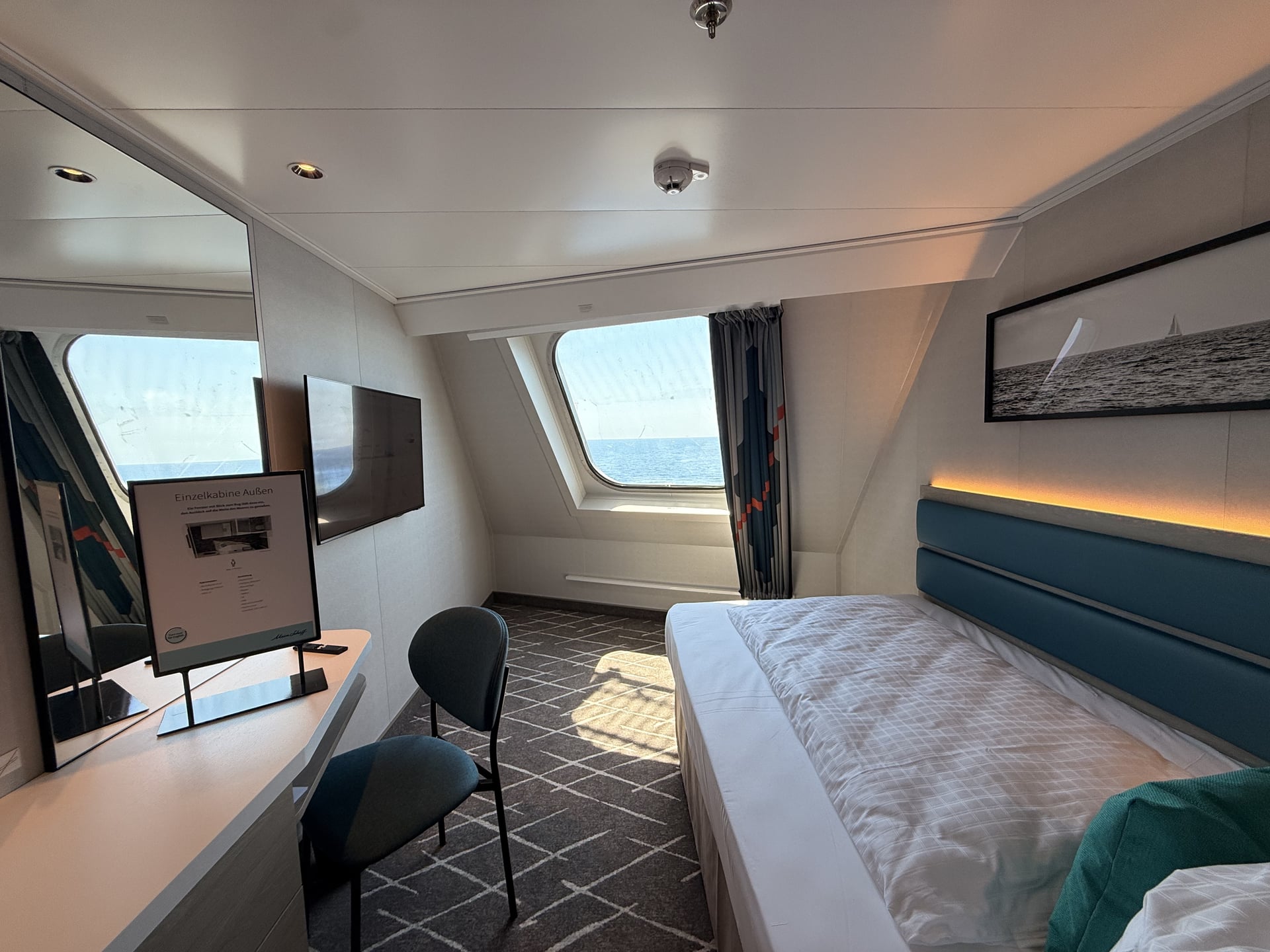 Außenkabine der Mein Schiff Flow