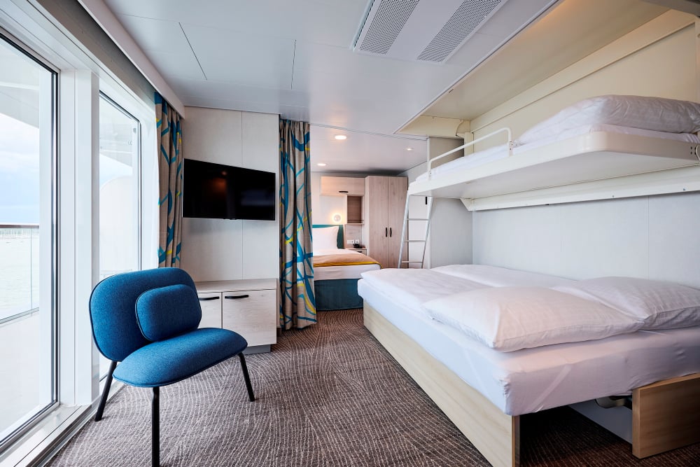 Familienkabine Balkon der Mein Schiff 7